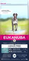 Eukanuba Grain Free voer voor volwassen honden van grote rassen, allergeenarm recept, 3 kg - thumbnail