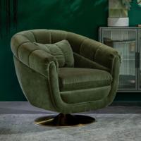 Dutchbone Fauteuil 'Member', kleur Olive - thumbnail