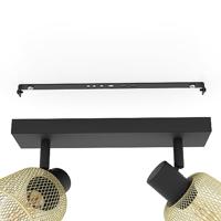 Eglo PlafondlampCoslada 2-lichts - goud met zwart - 900694 - thumbnail