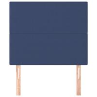 Hoofdborden 2 st 100x5x78/88 cm stof blauw - thumbnail