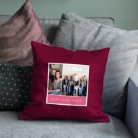 Moederdag kussen bedrukken - Bordeaux - 40 x 40 cm - thumbnail