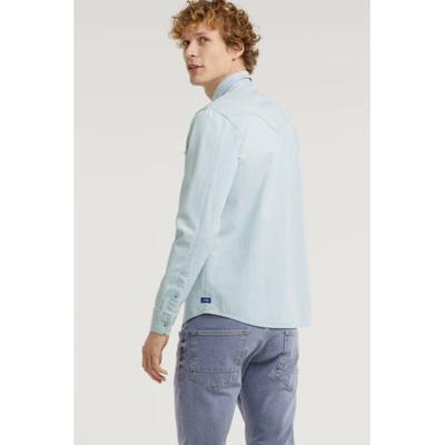 Scotch & Soda regular fit overhemd light denim