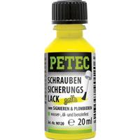 PETEC schroefbeveiliging lak safety varnish yellow 20m - thumbnail