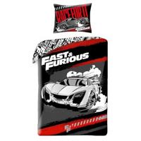 The Fast and the Furious Dekbedovertrek Race Glow in the Dark - 140 x 200 cm - Katoen - 70 x 90 cm - thumbnail