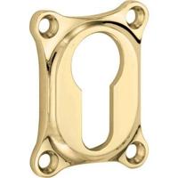 Artitec Cilinderrozet Bonton messing ongelakt - thumbnail