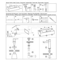 Differnz Jax fonteinset beton donkergrijs kraan recht mat zwart 42 x 18.5 x 9 cm - thumbnail