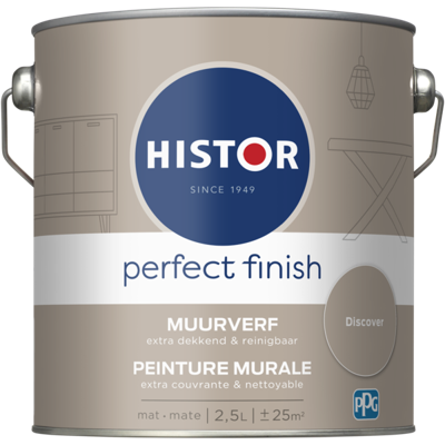 Histor Perfect Finish Muurverf Mat - Discover - 2,5 liter