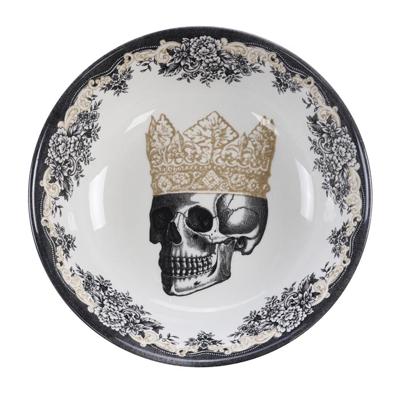 Keramische Kom met Schedelontwerp - Royal Stafford Skull Collectie - 700ml 19x5cm