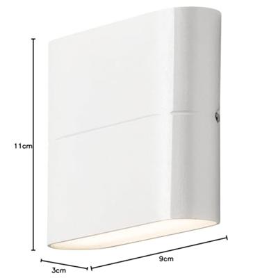 Konstsmide Chieri 7972-250 LED-buitenlamp (wand) Energielabel: G (A - G) LED 6 W Wit