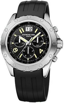 Horlogeband Raymond Weil 8500-SR1-05207 Rubber Zwart 22mm Horlogeband Raymond Weil 8500-SR1-05207 Rubber Zwart 22mm