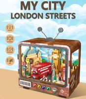 Modelbouw Houten Puzzel London Streets - 100 Onderdelen Creatief & Educatief - thumbnail