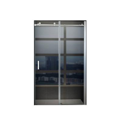 Schuifdeur Tweedelig Aqua Splash Hayes 120x200 cm Helder Glas Aluminium Profiel Chroom Aqua Splash
