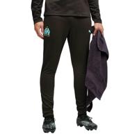 PUMA Olympique Marseille Trainingsbroek 2025-2026 Zwart Lichtblauw - thumbnail