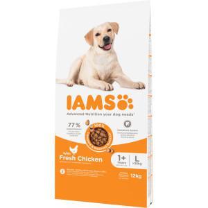 Iams for Vitality Adult Large met kip hondenvoer 12 kg Iams for Vitality Adult Large met kip hondenvoer 12 kg