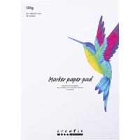 Creativ Company Papierblok voor stiften, a5, vel 148x210 mm, 120 gr, wit, 30 vel/ 1 doos - thumbnail