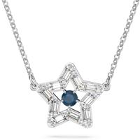 Swarovski 5639186 Ketting Stella Ster zilverkleurig-blauw 38-41 cm - thumbnail