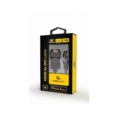 Kabel HDMI naar DVI GEMBIRD CC-HDMI-DVI-4K-6 (1,8 m) 4K Ultra HD