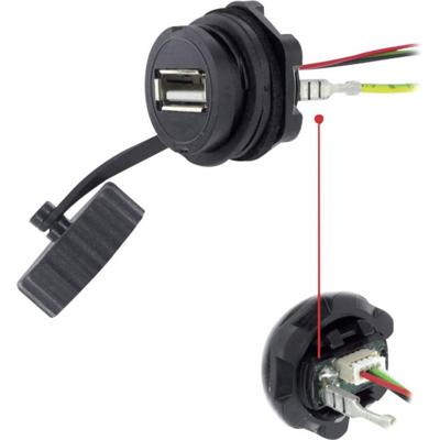 encitech 1310-0005-01 1310-0005-01 USB 2.0 bus A Chassisbus, inbouw M20 1 stuk(s)