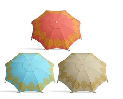 Parasol Ø 200 cm Franjes Oxford stoffen