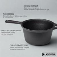 Blackwell Sauspan Gietijzer / Steelpan ø 18 cm - 1.5 liter - zonder anti-aanbaklaag - thumbnail