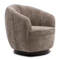 Rivièra Maison Draaifauteuil 'The Countess' Weave stof, kleur Warm Mushroom - thumbnail