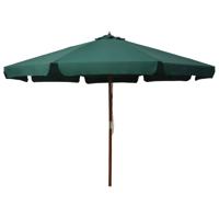 Parasol met houten paal 330 cm groen - thumbnail