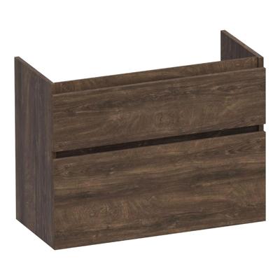 Brauer Delight - Onderkast Ondiep - 80 cm - met 2 Softclose Lades Greeploos en 1 Sifon Uitsparing - Grove