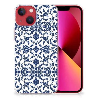 Apple iPhone 13 | TPU Case | Flower Blue Apple iPhone 13 | TPU Case | Flower Blue