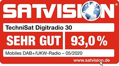 TechniSat DIGITRADIO 30 - waterdichte DAB+ douche radio (FM, DAB digitale radio, geïntegreerde oplaadbare batterij, Bluetooth, waterdicht IPX5, wekker, favoriet geheugen, hoofdtelefoonaansluiting) wit
