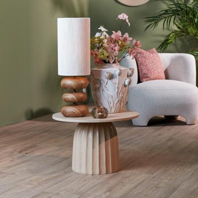 Light & Living Ronde Bijzettafel 'Veglia' 60cm, kleur Zand