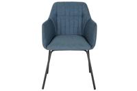 Stoel DKD Home Decor Blauw Zwart 59,5 x 60,5 x 78 cm - thumbnail