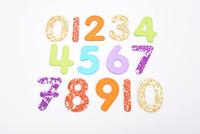 Tickit Doorschijnende Cijfers Glitter 14 stuks - thumbnail