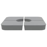 4-delige Set parasolvoeten voor kruisvoet parasol 100 kg PP - thumbnail