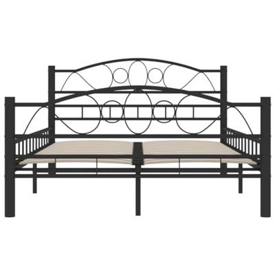 Bedframe staal zwart 120x200 cm Bedframe staal zwart 120x200 cm