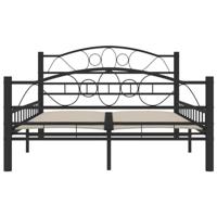 Bedframe staal zwart 120x200 cm - thumbnail