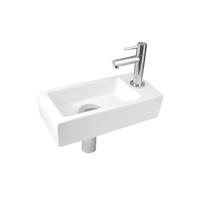 Best Design One Pack fonteinset - 36x18cm - kraan rechts - wit 3853020 - thumbnail