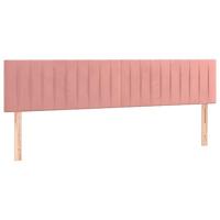 Bedframe zonder matras 120x190 cm fluweel roze - thumbnail