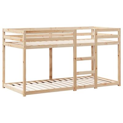 Stapelbedframe zonder matras massief grenenhout 90x200 cm - thumbnail