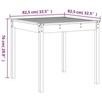 3-delige Bistroset massief grenenhout grijs - thumbnail