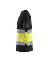 Blåkläder T-Shirt High-Vis 33871030 | Zwart/High-Vis Geel | Maat XS - 7330509524435 - thumbnail