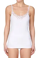 Toker dames Hemdje kant smal bandje 226/1 - Kanten dames onderhemd - Smalle bandjes - ondergoed - 42 - Zwart - Top - Singlet - 42 - thumbnail