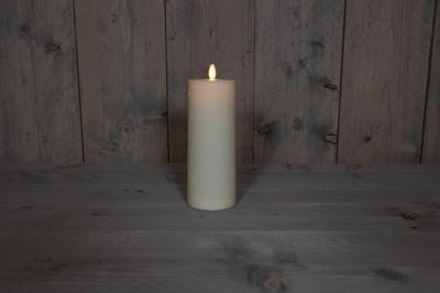 Buitenkaars bewegende vlam 8x22cm ivoor 2xc (500h) met timer Anna's Collection - Annas collection