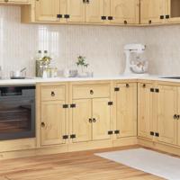 Kast met lade Honing 60 x 46 x 81,5 cm Massief grenenhout - thumbnail