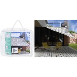 Schaduwdoek Camouflage - driehoek 360x360x360 - wit