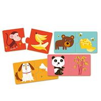 Puzzelduo Aan tafel! DJECO blauw - thumbnail