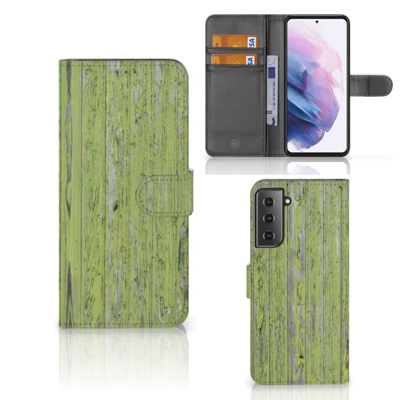 Samsung Galaxy S21 Plus | Book Style Case | Green Wood Samsung Galaxy S21 Plus | Book Style Case | Green Wood