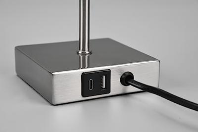 Trio SchemerlampjeOle wit met RVS - R51061007