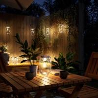 VidaXL Tuinlantaarns 12 st glas warmwit - thumbnail