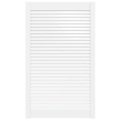 VidaXL Kastdeur met lamellen 99,3x59,4 cm massief grenenhout wit VidaXL Kastdeur met lamellen 99,3x59,4 cm massief grenenhout wit