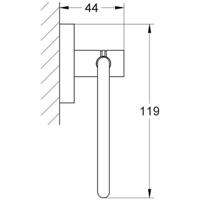 Grohe Essentials toiletrolhouder zonder klep supersteel - thumbnail
